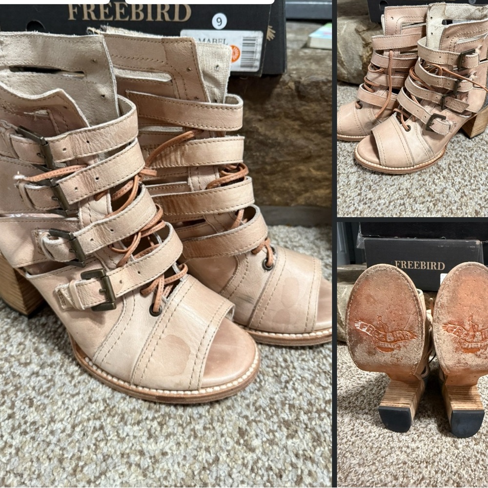 Freebird Women's Blush Braeden Boots with Buckle Detail